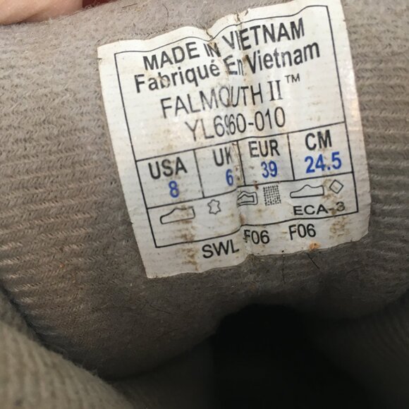 Columbia Womens Falmouth II Winter Hiking Work Size 8 Waterproof Gray Black Boot - Picture 9 of 9